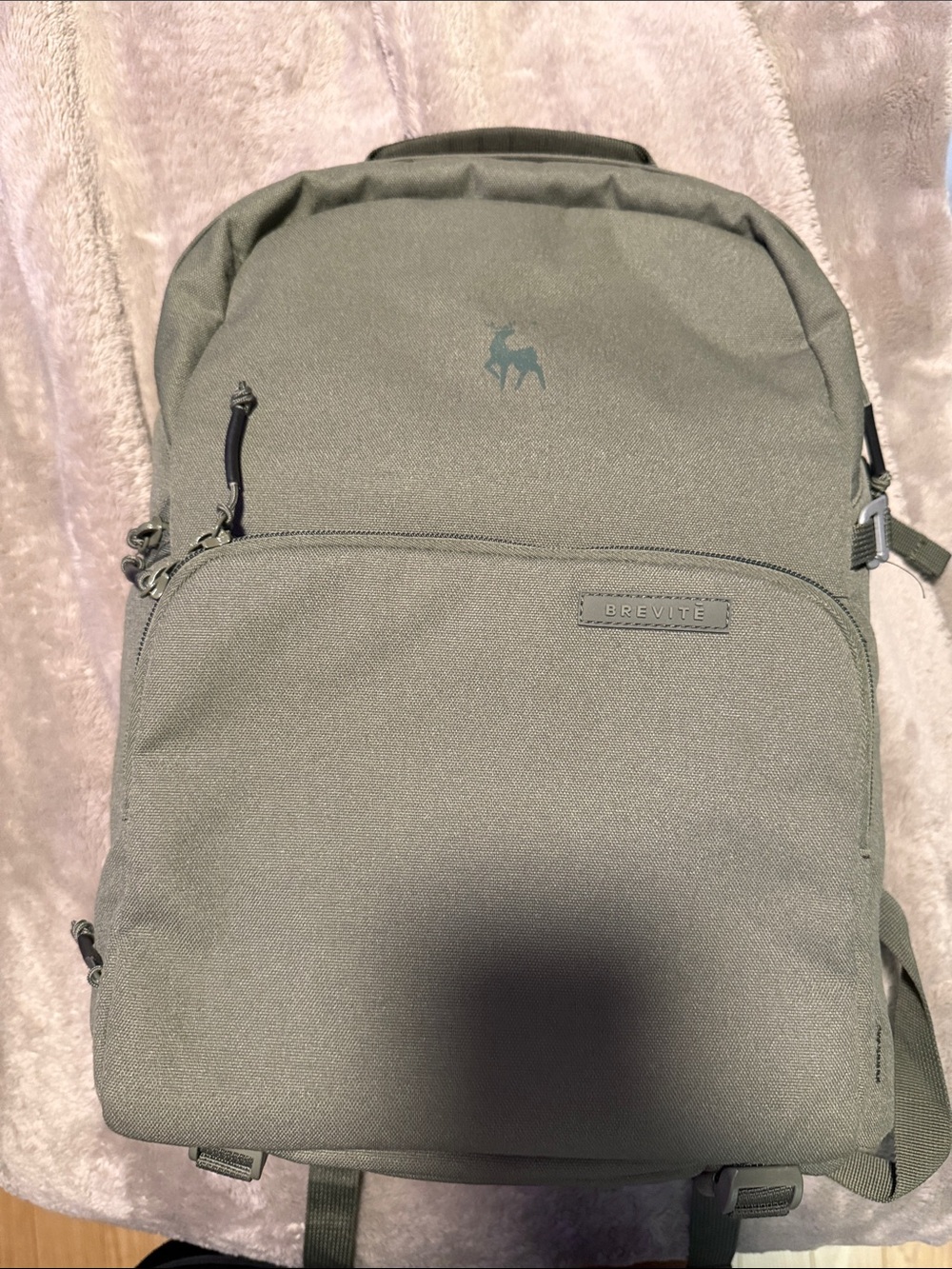 Brevite Camera / Tech Backpack Olive Green